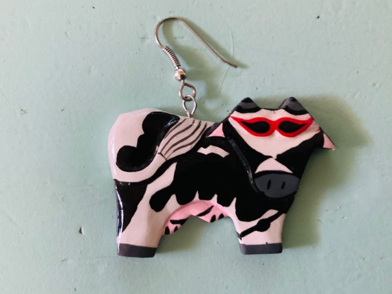 Cute Cow Earrings / Cowgirl Earrings - image 5