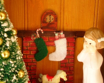 Original Baby's First Christmas Shadowbox / Diorama / Picture