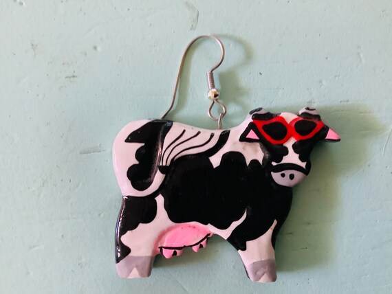 Cute Cow Earrings / Cowgirl Earrings - image 6