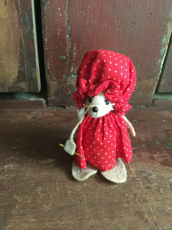 vintage stuffed mouse