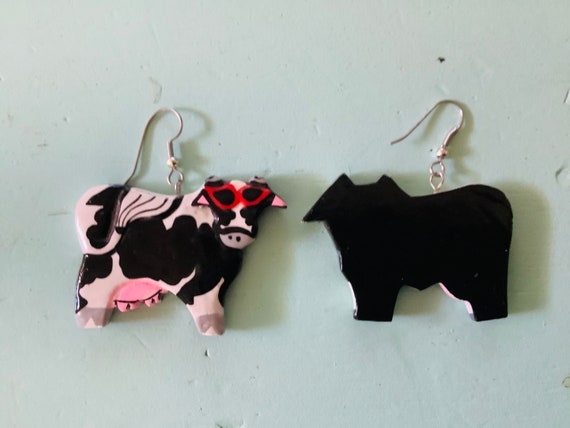 Cute Cow Earrings / Cowgirl Earrings - image 4