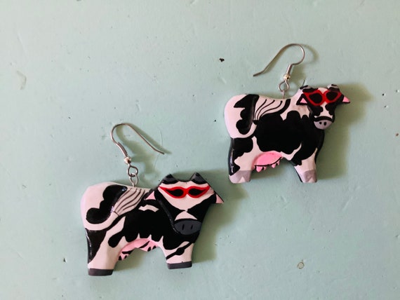Cute Cow Earrings / Cowgirl Earrings - image 8