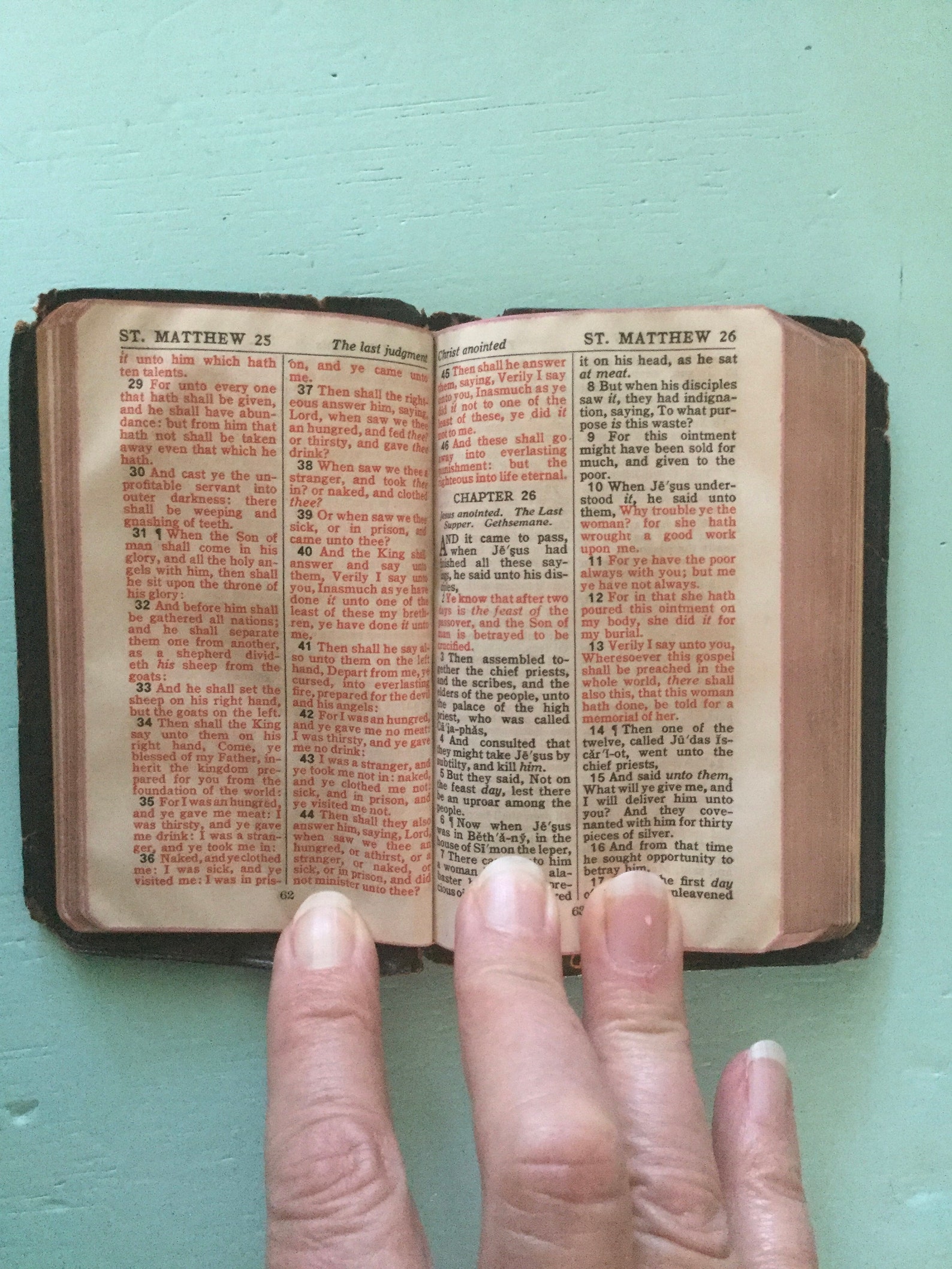 Antique A.J. Holman WWII Pocket Bible / Holman Pronouncing Red Etsy