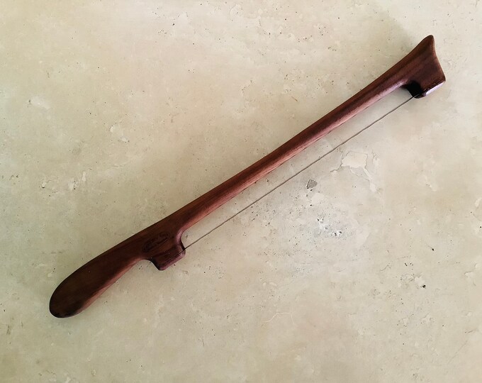 Beautiful Fiddle Bow Knife With Wood Handle, Made in Montana / Bread