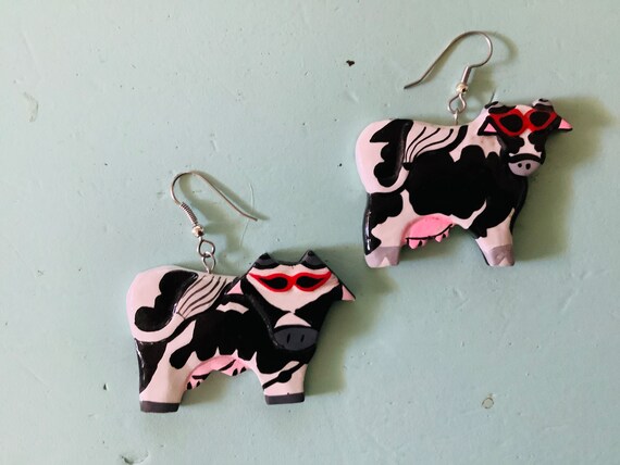 Cute Cow Earrings / Cowgirl Earrings - image 7