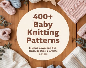 Paquete de más de 400 patrones de punto para bebés: gorros, patucos y mantas (descarga en PDF).