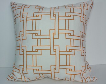 Thom Filicia design for Kravet diamond design Geometric pillow cover in pastel colors
