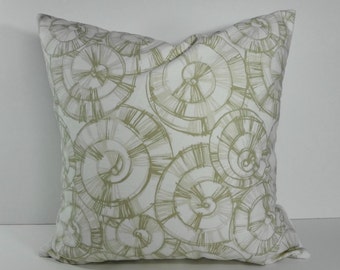 Pinwheel Decorative Pillow Cover, Throw Pillow Cover, Tan and White Pinwheel Cushion Cover, 20 x 20