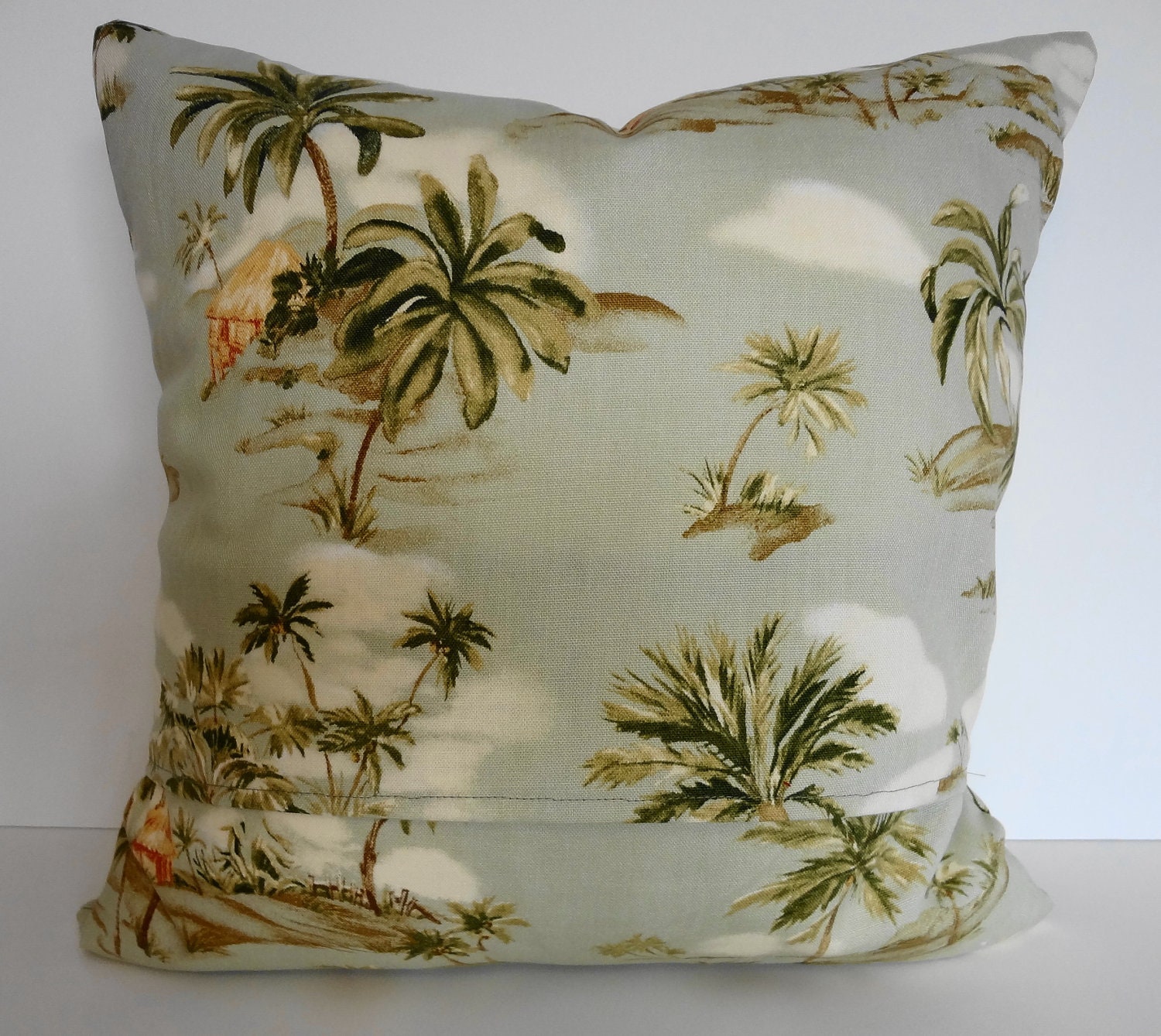 Tropical Throw Pillow Cover Hawaiian Print Ametex Designs Etsy