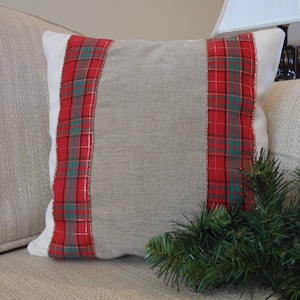 Christmas Pillow Cover, Holiday Cushion