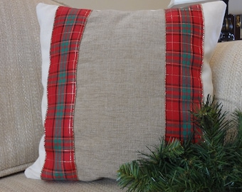 Christmas Pillow Cover, Holiday Cushion