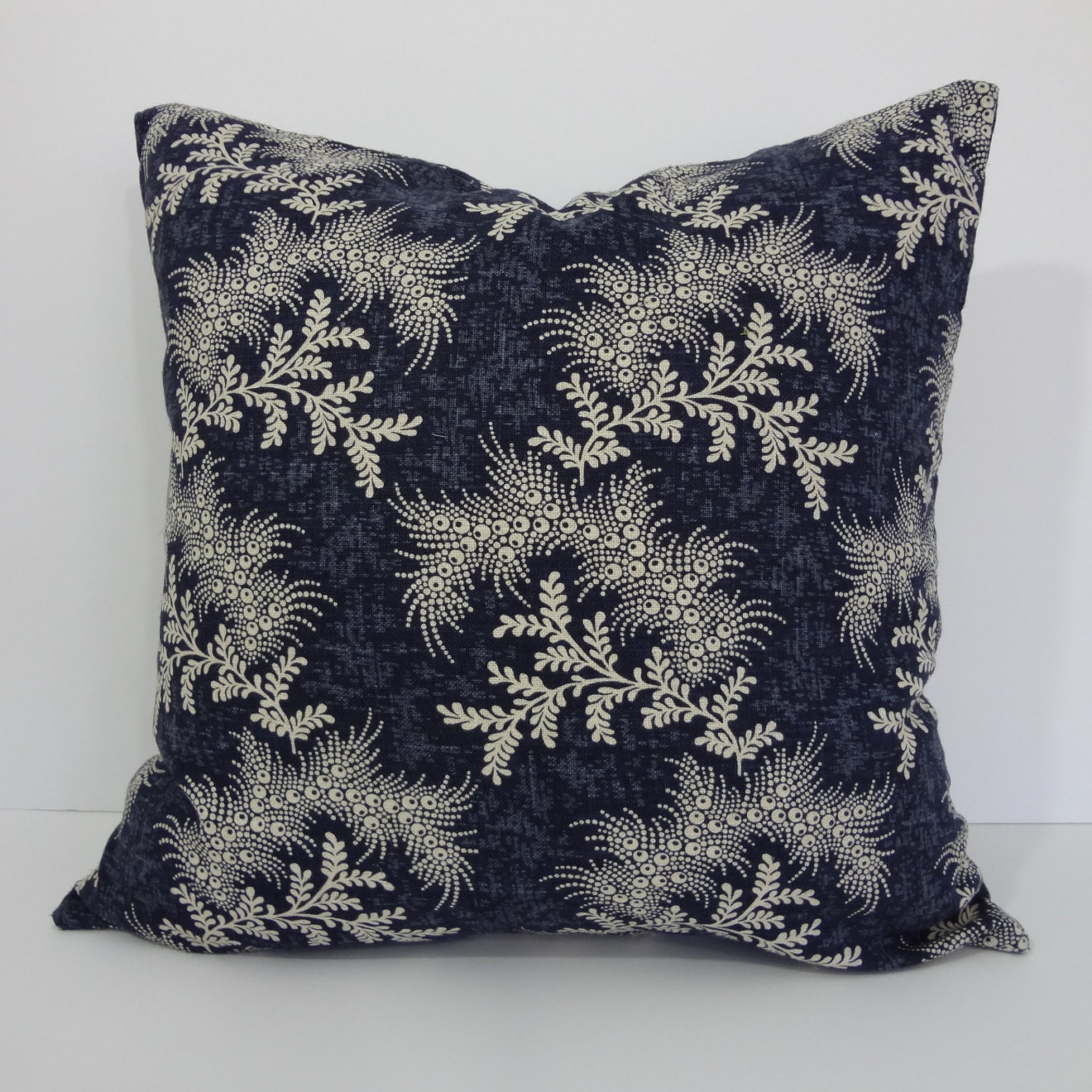 Designer Pillow Cover, Covington Fabrics, Throw Pillow Cover, Navy Blue