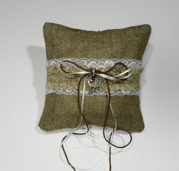 Coussin porte alliance Naturel en Jute, porte alliance mariage Coussin porte alliance Naturel en Jute, porte alliance mariage