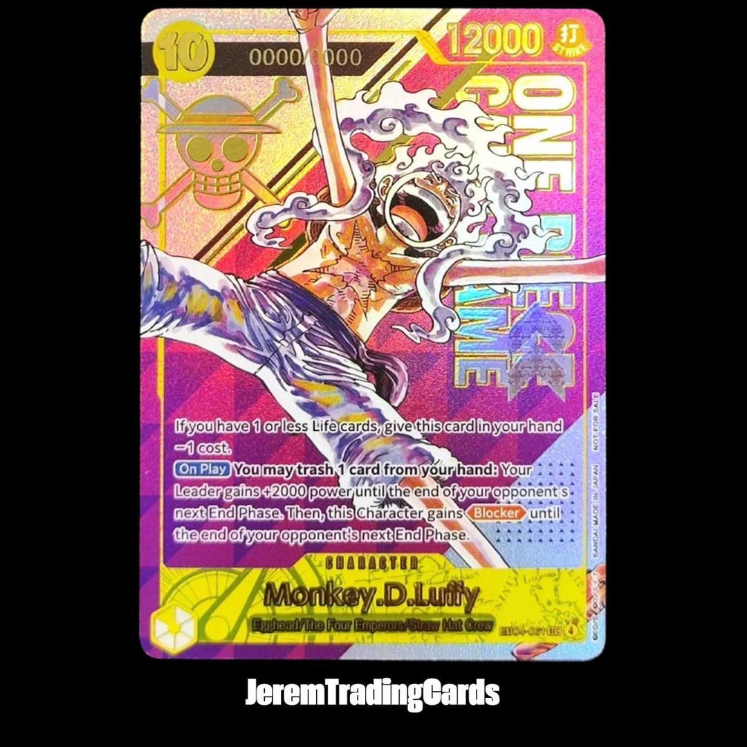 One Piece Luffy EB04-061 – Custom Proxy Anime Trading Card - Etsy