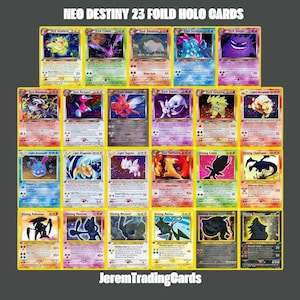 Pokémon Neo Destiny - 23 Holo Anpassade Proxykort Set Anime Samlarkort EN