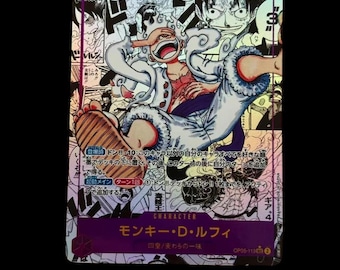 One Piece Manga Monkey.D.Luffy OP05-119 – Custom Proxy Anime Trading Card JP