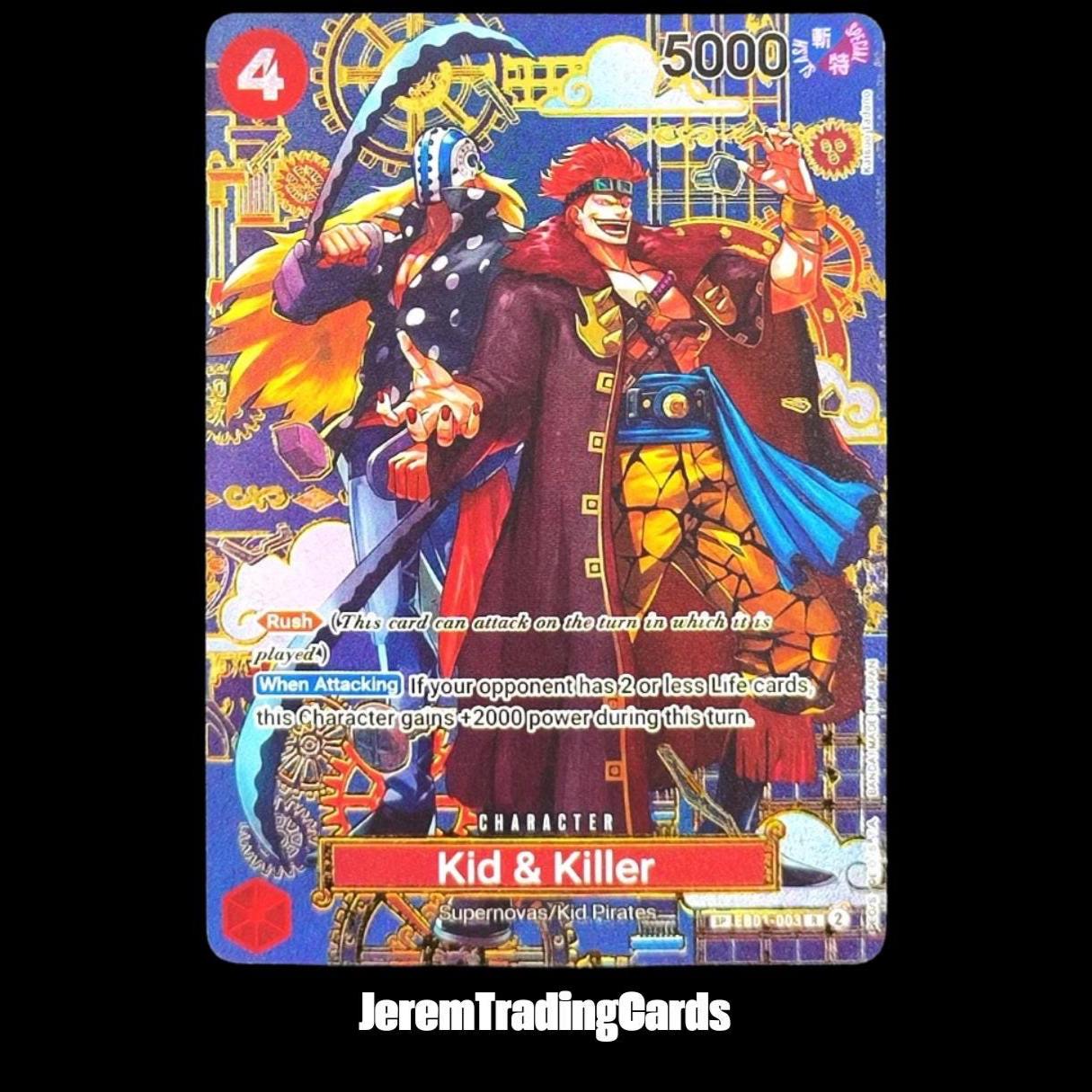 One Piece Kid & Killer EB01-003 – Custom Proxy Anime Trading Card
