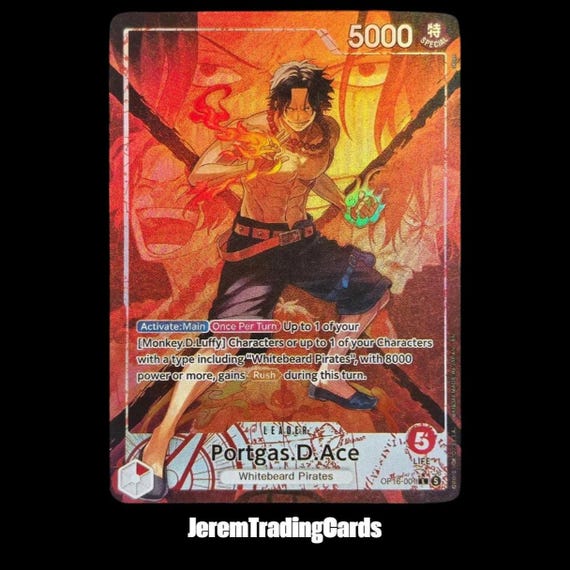 one piece card game ace - [Red] OP16 Portgas D. Deck Profile June 2026 10 Power One Piece Trading Card Game