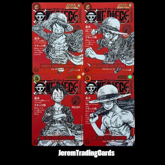 One Piece Luffy ST21-014 Prom Jump Magazine – 4 Custom Proxy Cards