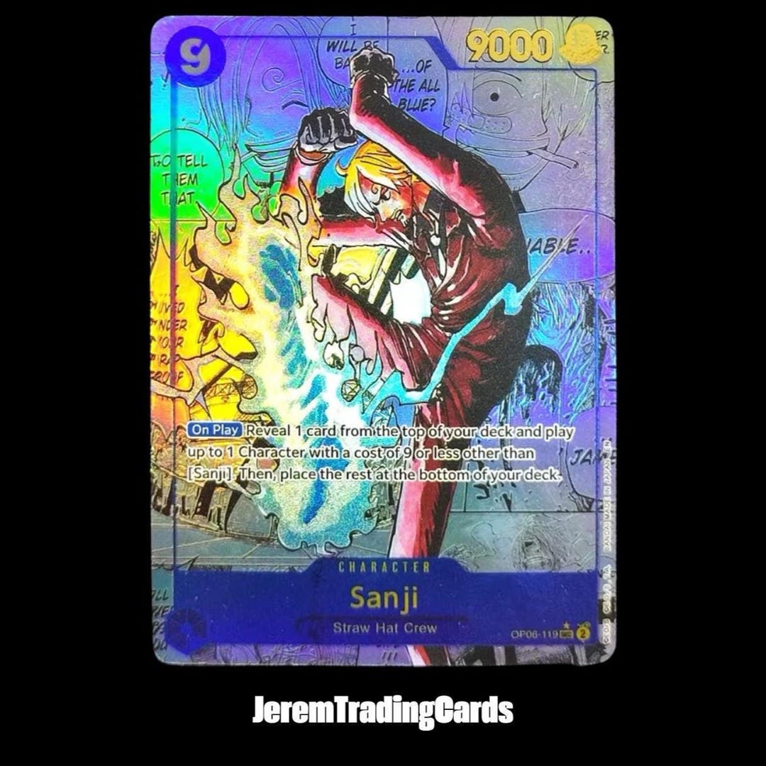 One Piece Manga Sanji OP06-119 – Custom Proxy Anime Trading Card