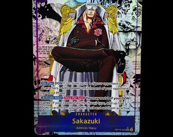 One Piece Sakazuki OP16-065 – Custom Proxy Anime Trading Card - Etsy