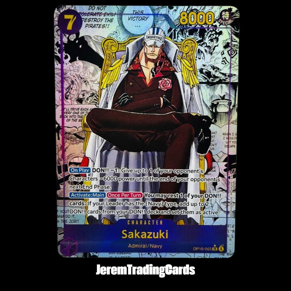 One Piece Card Game Sakazuki - Etsy