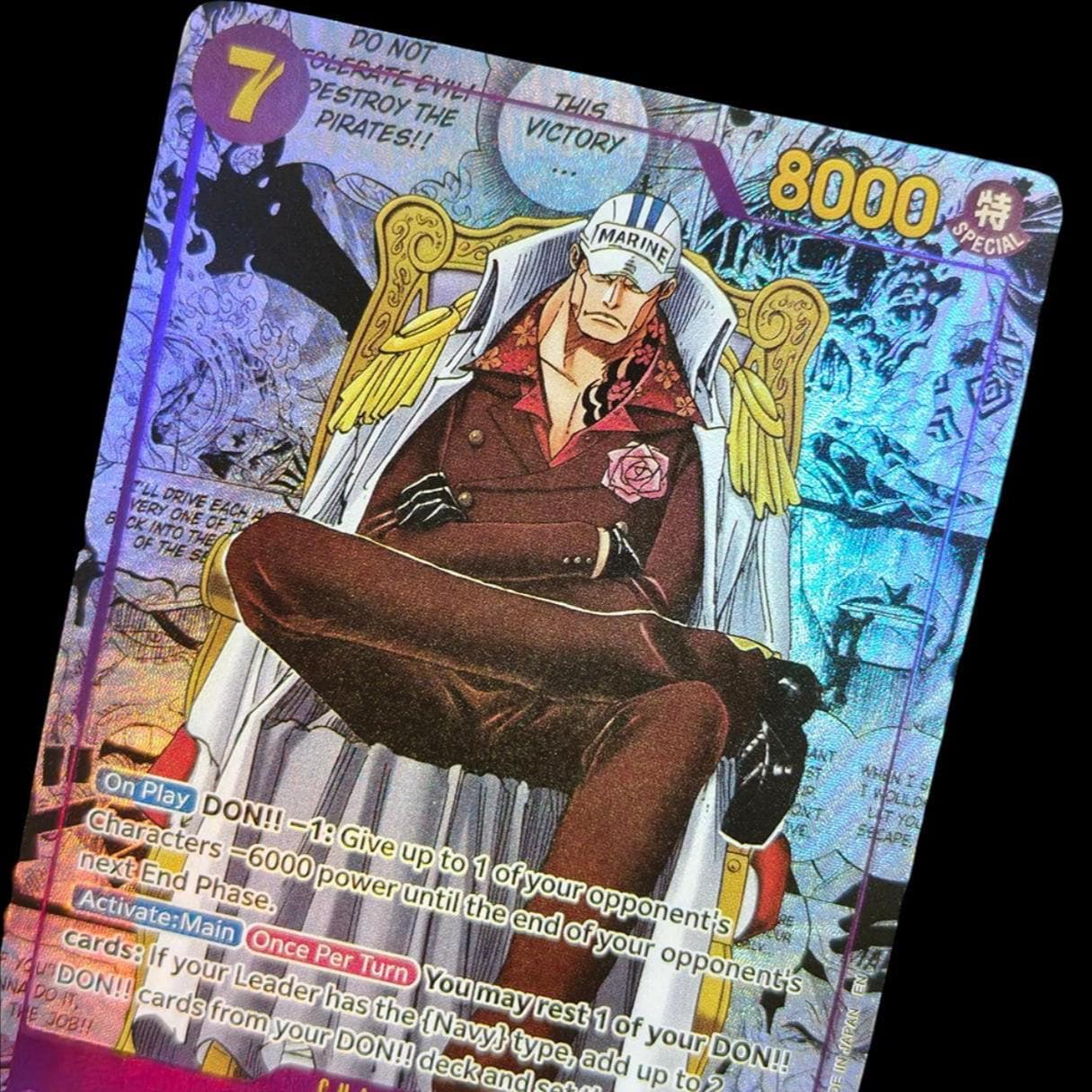One Piece Sakazuki OP16-065 – Custom Proxy Anime Trading Card - Etsy