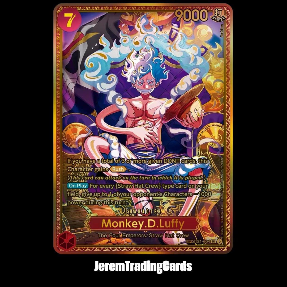 Luffy Gold Card - Etsy