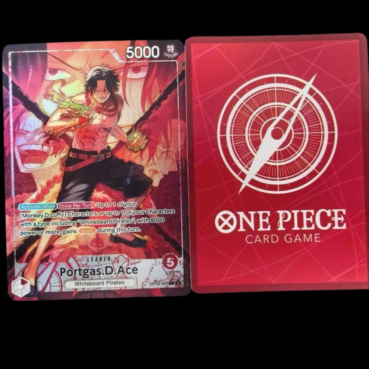 One Piece Leader Portgas.d.ace OP16-001 – Custom Proxy Anime