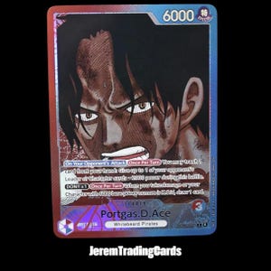 One Piece Leader Portgas.D.Ace OP13-002 – Custom Proxy Anime Trading Card EN