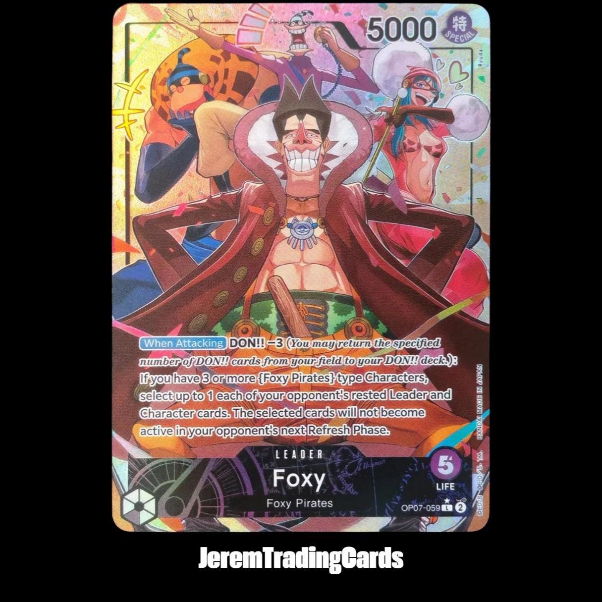 One Piece Foxy Leader - Etsy