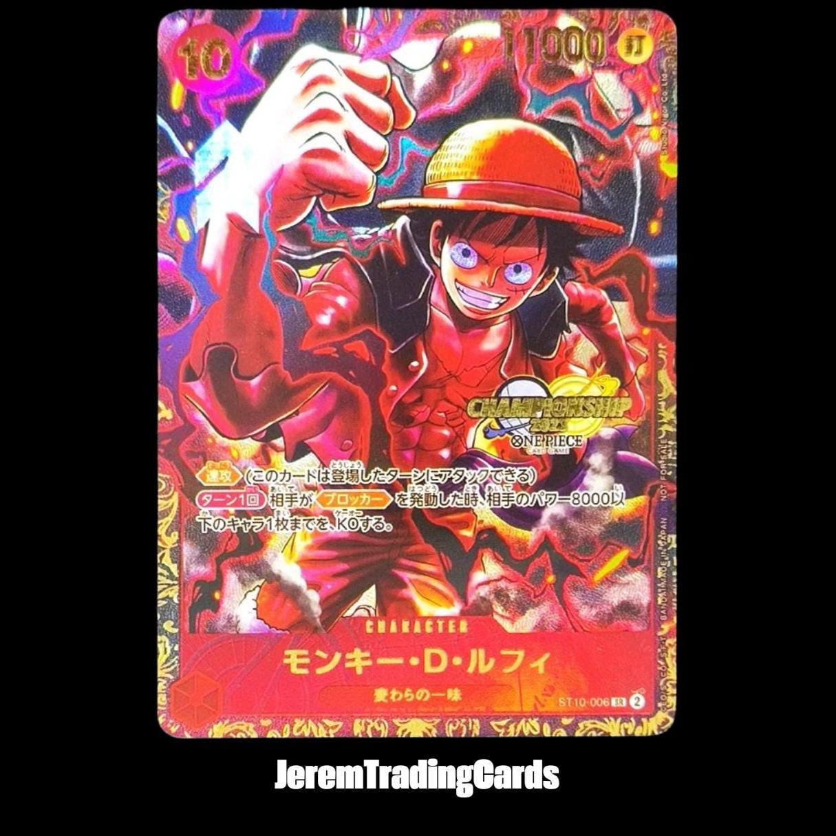 One Piece Luffy Championship - Etsy
