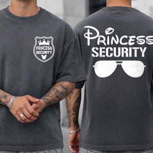 Camiseta de seguridad de princesas Disney, camiseta para el Día del Padre, regalo para novio, papá e hija, camiseta Disney para hombre, Disneyland, regalo para él
