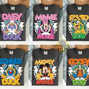 Retro Comfort Colors Mickey and Friends Shirt, Magical Shirt, Disney Family Shirt, Disney Trip 2026 Shirt, Disneyworld Tee,Walt Disney World