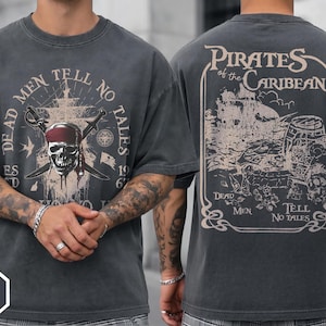 Comfort Colors Retro Dead Men Tell No Tales Est 1967 Shirt, Cruise Pirates Shirt, Pirates Of The Caribbean Tee, Disney Family Cruise Trip