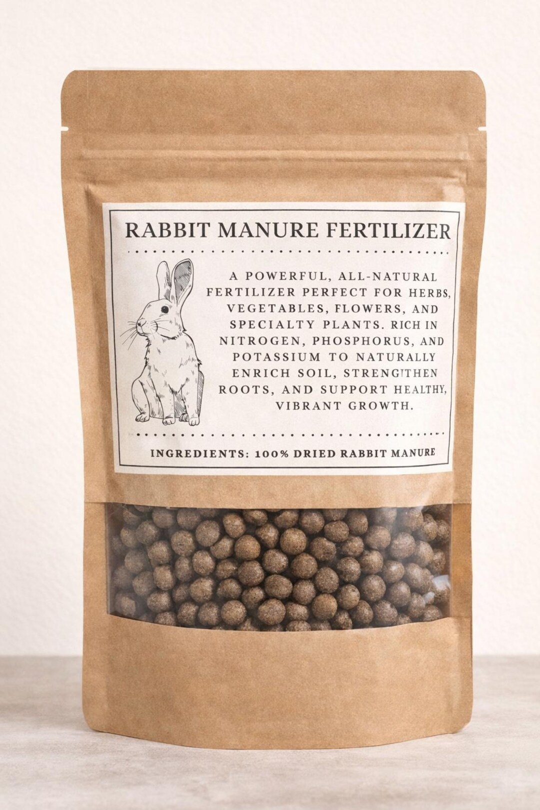 Sticker Manuring Rabbit Manure Fertilizer Labels Printable Bunny Berries Label 5x3.3 and ...