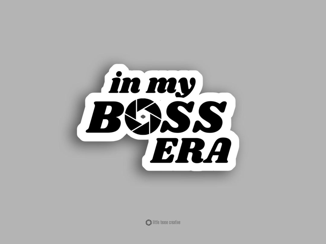 Da Boss Sticker Photographer Boss Era Vinyl Sticker – Waterproof Camera Business Decal ...