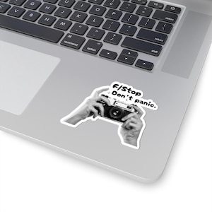 F/Stop Don't Panic camera sticker | Kiss-cut sticker