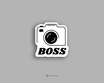 Camera Boss Sticker – Waterproof Vinyl Photography Business Decal