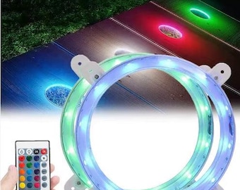 16 Color Changeable Cornhole Hole Lights
