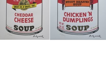 【特別価格・希少10枚セット】ウォーホル スープ缶 II 証明書付 限定品 特別額装セット品/キャンベルスープ缶II /10枚セット/証明書付