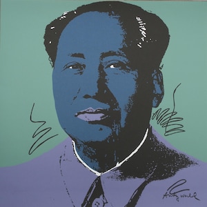 Andy Warhol signed Lithograph Mao 90