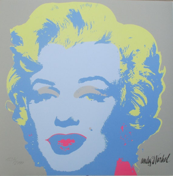 Andy Warhol Marilyn Monroe Lithograph 26 - Etsy