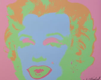 Litografía de Marilyn Monroe de Andy Warhol, edición limitada firmada