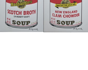 【特別価格・希少10枚セット】ウォーホル スープ缶 II 証明書付 限定品 特別額装セット品/キャンベルスープ缶II /10枚セット/証明書付