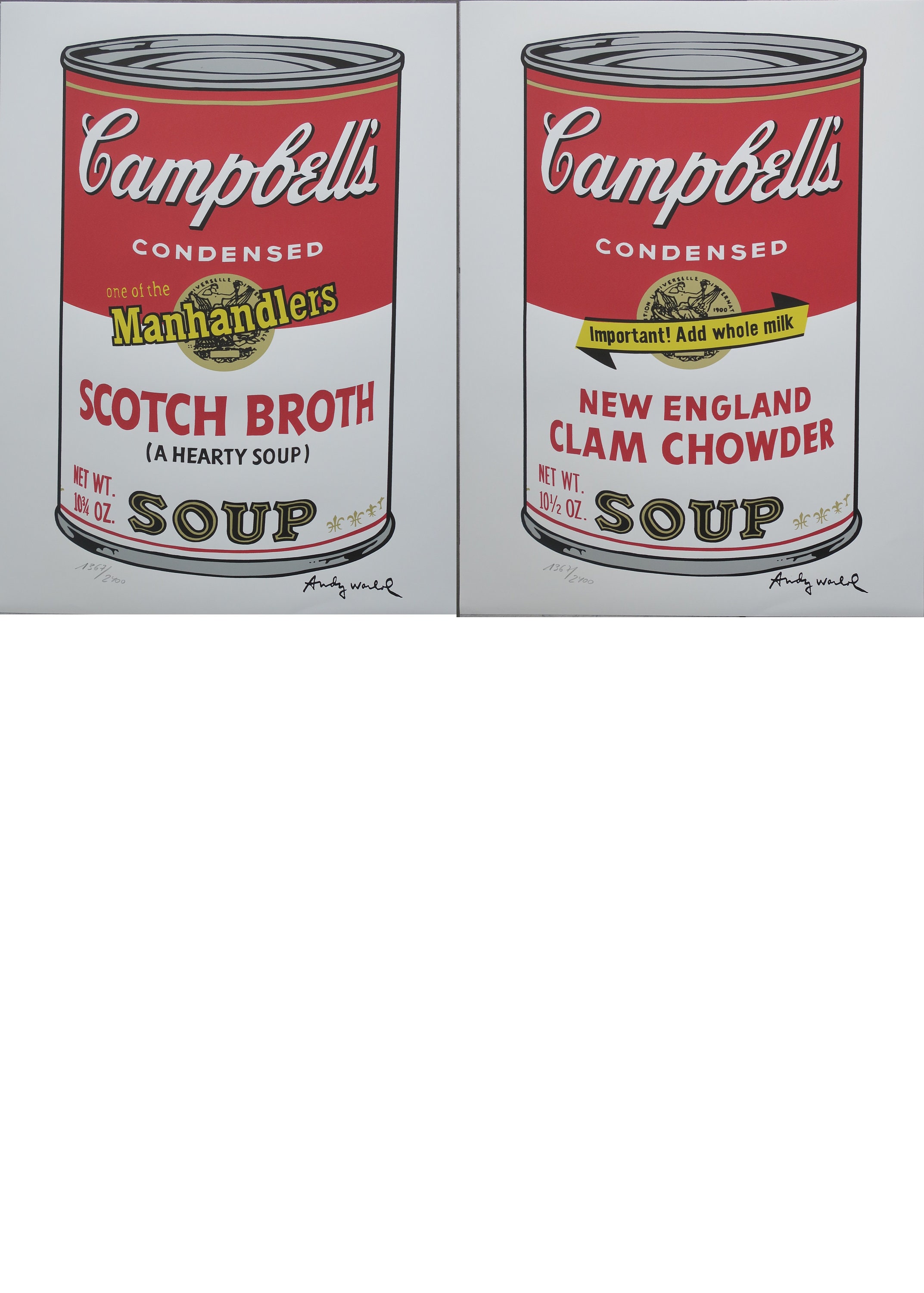 アンディ・ウォーホル「キャンベルスープ10個II」2400部限定版 - Etsy 日本