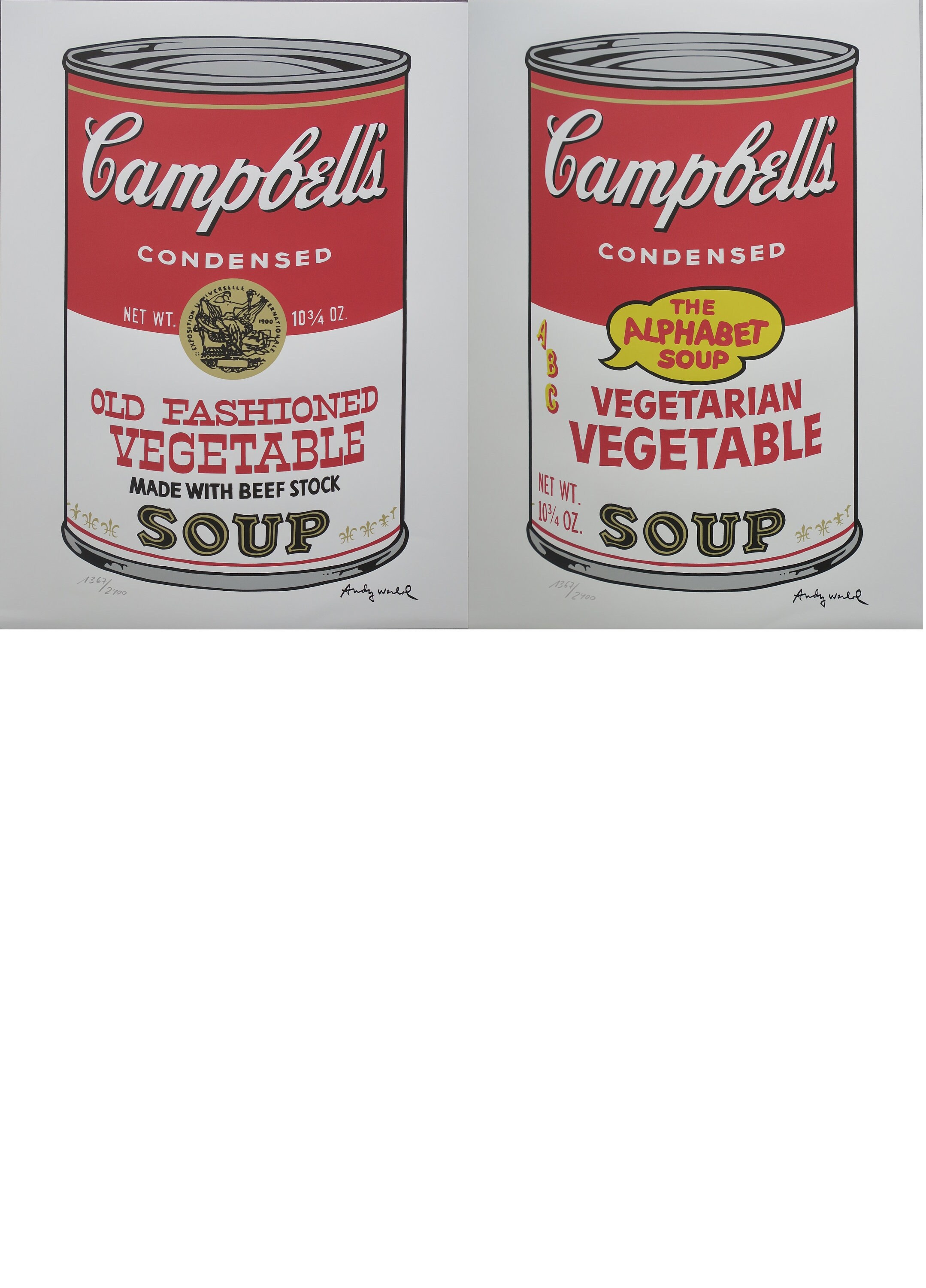 アンディ・ウォーホル「キャンベルスープ10個II」2400部限定版 - Etsy 日本