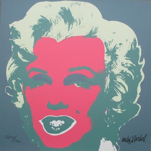 Andy Warhol Lithograph Marilyn Monroe
