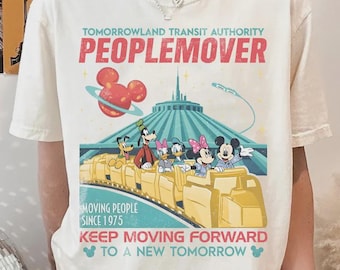 Tomorrowland PeopleMover T-Shirt: Keep Moving Forward Retro Graphic Tee