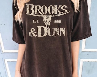 Comfort Colors Brooks and Dunn Shirt Vintage Country Western Unisex Music Fan Gift